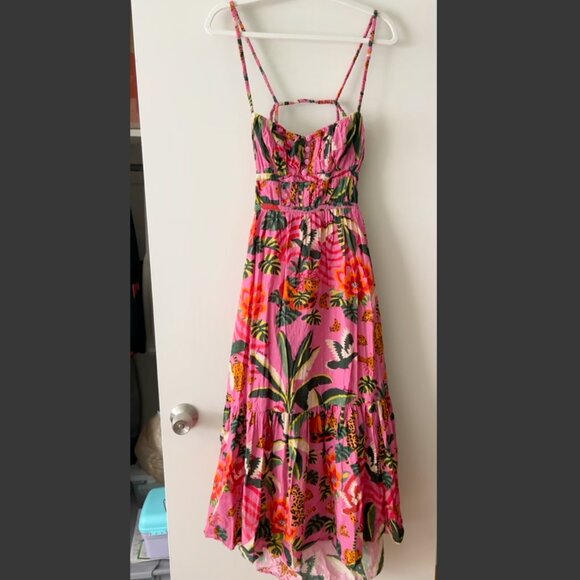 Farm Rio: Leopard Forest Midi Dress - Picture 8 of 9